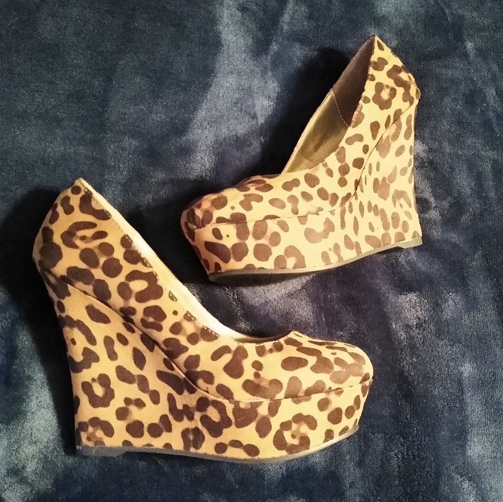 Leopard Platform Wedges - Madden Girl